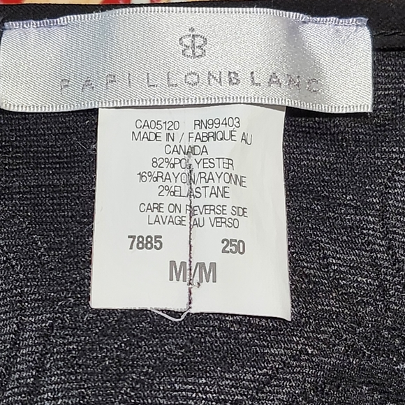 Papillon Blanc Womens  Jacket/ Sweater Full Zip Gray Size M - Picture 7 of 7